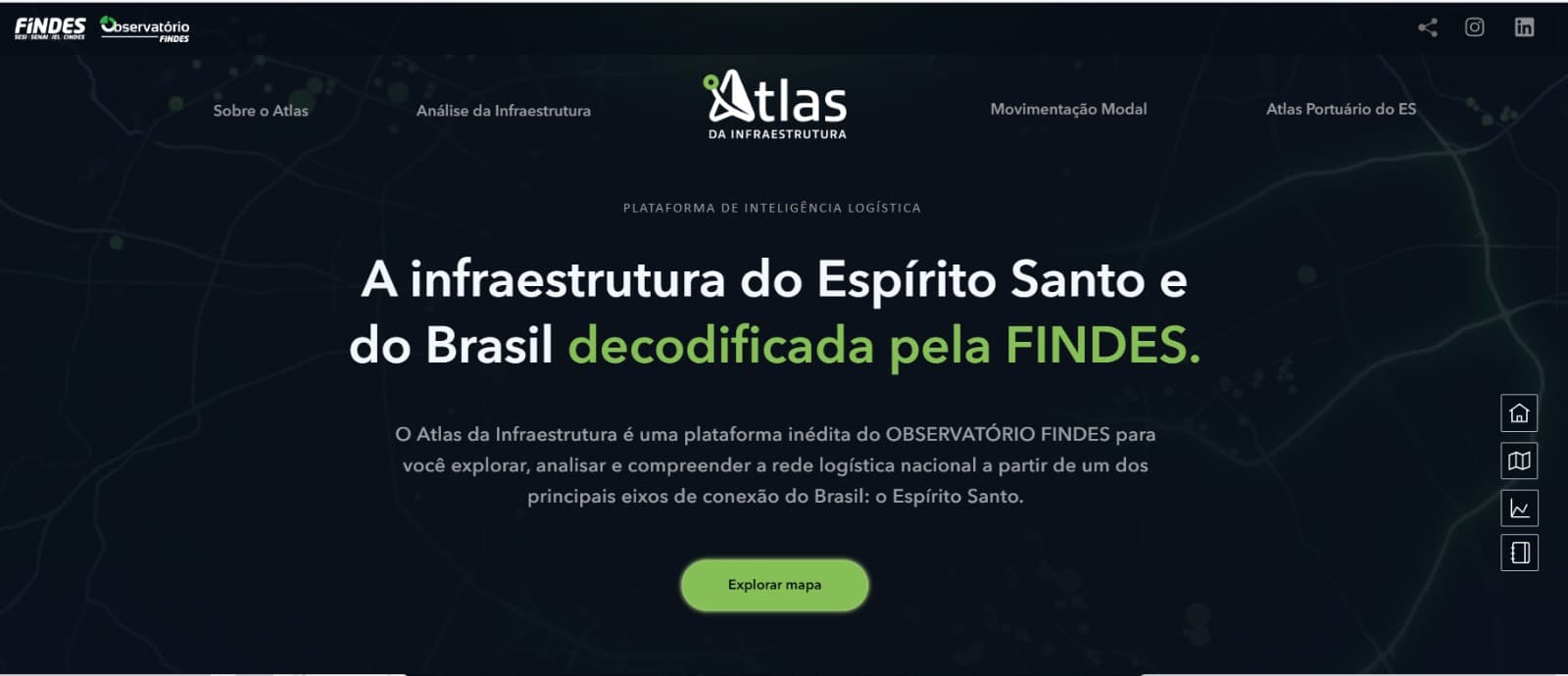FINDES lança Atlas da Infraestrutura: plataforma inédita que mapeia a logística do Brasil