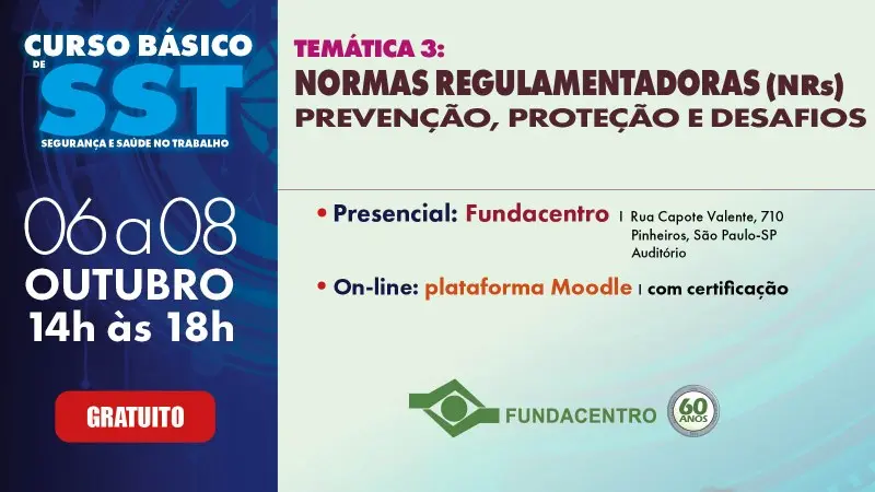 Aspectos históricos e técnicos das normas regulamentadoras são tema de curso