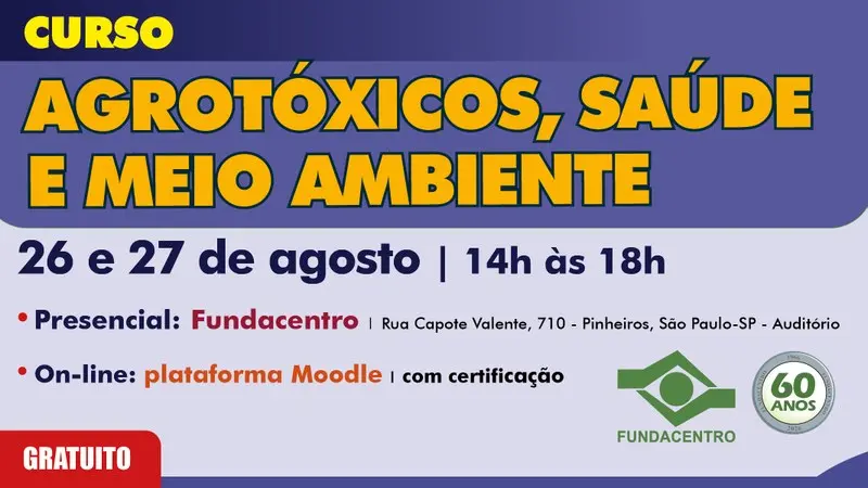 Curso aborda impactos dos agrotóxicos na saúde, no trabalho e no meio ambiente