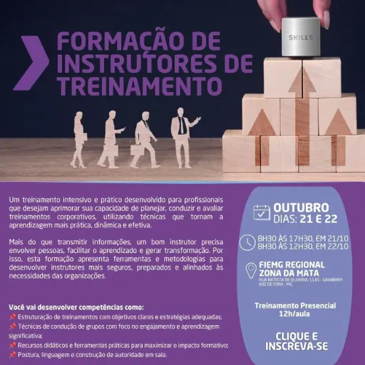FIEMG Zona da Mata promove formação para instrutores de treinamentos