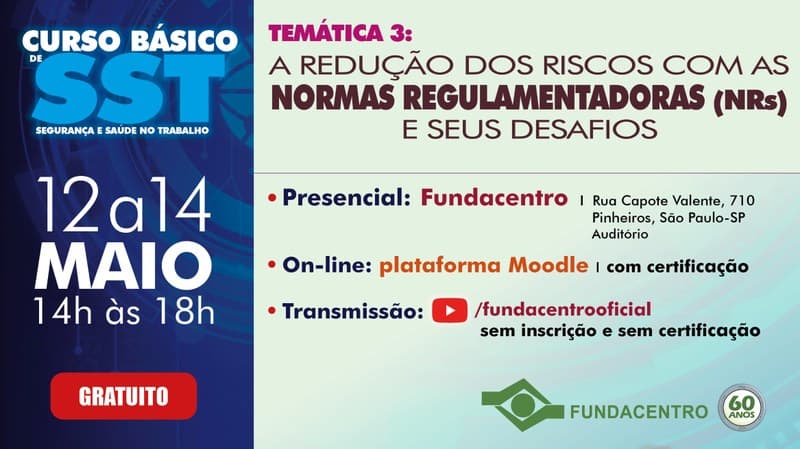Curso Básico de SST aborda aplicações, competências e limitações das NRs