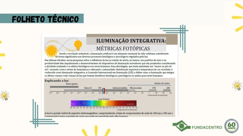 Métricas de iluminação integrativa avaliam efeitos não visuais da luz no ritmo circadiano