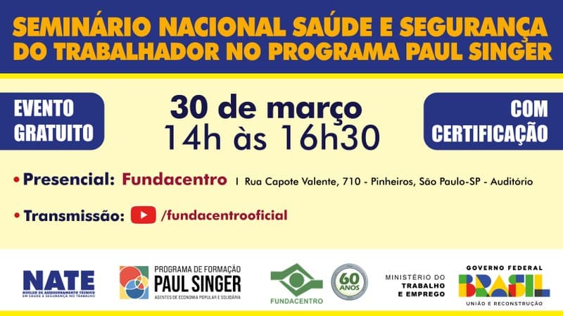 Instituições e sociedade debatem promoção e prevenção à saúde na economia solidária